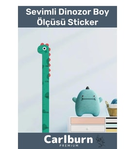 Özel Üretim İz Bırakmayan Çift Taraflı Bantlı Silinebilir Ev Sevimli Mavi Dinozor Boy Ölçüsü Sticker
