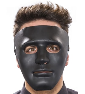 Northcity Siyah Hip Hop Dans Maskesi - Jabbawockeez Tarzı Anonim Maske (18x19 Cm)