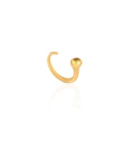 Kadir Jewellery 22 Ayar Altın Kaplama Zirkon Taşlı Ayarlanabilir Kadın Minimal Yüzük