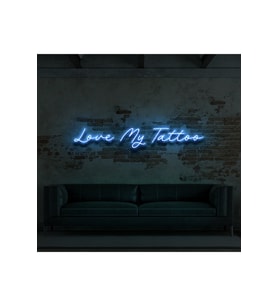 Love My Tattoo Yazılı Neon Tabela