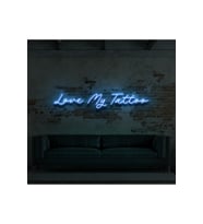 Love My Tattoo Yazılı Neon Tabela
