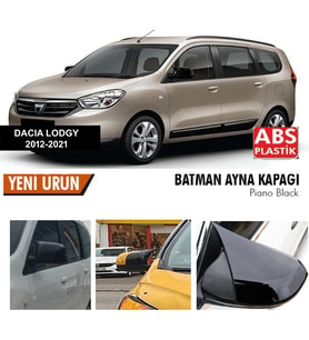 Dacia lodgy Yarasa Ayna Kapağı Batman Parlak Siyah Piano Black