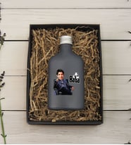 BK Gift Hediye Kutulu Kişiye Özel The Baba Karikatürlü Antrasit Tasarım Cam Şişede 200 ml Kolonya-2, Babaya Hediye, Babalar Günü Hediyeleri, Hediyelik Baskılı Kolonya