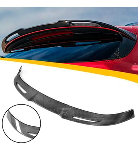Alfa Romeo Stelvio Cam Üstü Spoiler Parlak Siyah Spoyler İthal 2017-2021