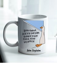 Komik - Esprili Kupa BAYILIYORUM HERŞEYİ SON GÜNE BIRAKMAYA Tasarımlı Komik Kupa Bardak