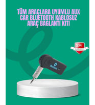 Taşınabilir Bluetooth Aux Araç Müzik Konuşma Kiti - Lisinya