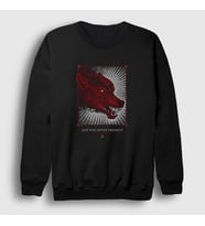 Presmono Unisex Siyah Wolf Der Weg Einer Freiheit Sweatshirt 389817tt
