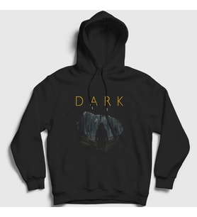 Presmono Unisex Siyah Cave V2 Dark Kapüşonlu Sweatshirt 186211tt
