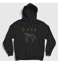 Presmono Unisex Siyah Cave V2 Dark Kapüşonlu Sweatshirt 186211tt
