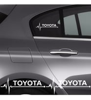 Toyota Rav 4 İçin Uyumlu Aksesuar Oto Ritim Sticker 2 Adet 20*9 Cm