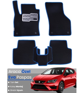 SEAT LEON 5F (2013-2020) Uyumlu EVA Paspas Tam Set–Oto Paspas,Araca Özel,Kolay Montaj