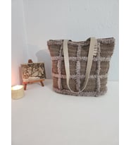 Safari, Vizon, Handmade, Kadın Omuz Çantası