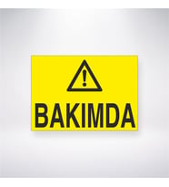 Bakımda 21x28 Arkası Yapışkanlı Levha