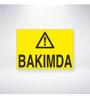 Bakımda 21x28 Arkası Yapışkanlı Levha