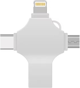 4in1 Cep Telefonu Çok Fonksiyonlu Usb Flash Bellek 128 gb Type-C, Micro SD ve Kart Okuyucu