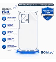 SChitec MOTOROLA Edge 40 neo Uyumlu Fullbody Arka Kaplama Hidrojel Koruyucu Film