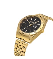 Polo Air Mercek Takvimli Erkek Kol Saati Gold Siyah Renk PL-0987E5x (Siyah-Gold)