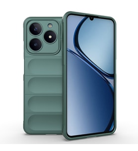 Realme C61 Uyumlu Kılıf Esnek TPU Oyuklu Arka Yüzey Tasarımlı Zore Etnik Silikon Kapak
