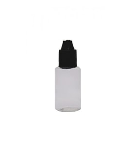 30ml pet şeffaf likit şişesi siyah kapaklı şişe, 24 adet, plastik şişe, likit şişesi, sıkıma uygun yumuşak şişe, şeffaf şişe