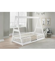 MukoToys Piramit House Montessori Karyola: Çocuğunuzun Hayallerindeki Güvenli Ev! 90x190 1. Sınıf Mdf (Tuled Beyazı)