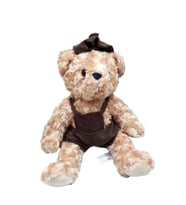Sevimli Kıyafetli Ayi Peluş Oyuncak 40 Cm Hediyelik Uyku Arkadaşı (Çok Renkli)