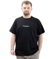 Mode XL Büyük Beden Baskılı Erkek T-Shirt Bisiklet Yaka VAN GOGH U24040 Siyah