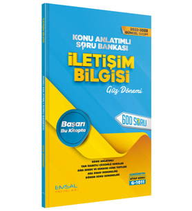 Emsal Yayınları Aöf Iletişim Bilgisi Konu Özetli Çözümlü Soru Bankası Yeni Baskı (Çok Renkli)