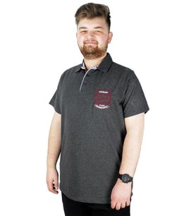 Mode XL Erkek T shirt Polo Legendary Team 22314 Antramelanj