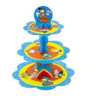 Hayaller Dükkanı Kral Şakir Action Temalı Karton Cupcake Kek Standı 3 Katlı