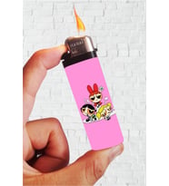 Renkli Powerpuff Girls Baskılı Gazlı Çakmak, Şık ve Kullanışlı Tasarım