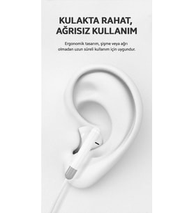 Jack Girişli Mikrofonlu Kablolu Kulaklık 3.5mm