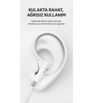 Jack Girişli Mikrofonlu Kablolu Kulaklık 3.5mm