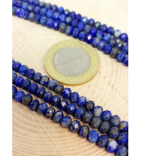 Lapis Taşı Rondela Faset Kesim Dizi 3,5*5mm (45236)