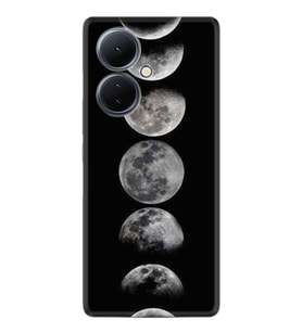 Vivo V29 Lite Kılıf Resimli Desenli Baskılı Silikon Great Moons 1354