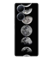 Vivo V29 Lite Kılıf Resimli Desenli Baskılı Silikon Great Moons 1354
