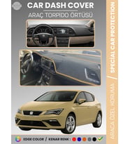 SEAT LEON (2013-2020) Torpido Örtüsü Ön Göğüs Halı Torpido Koruma Birebir Uyum Kaymaz UV Koruma