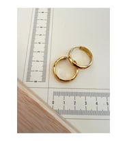 316 L Cerrahi Çelik 5mm*20mm Bombeli Çelik Halka Küpe Gold