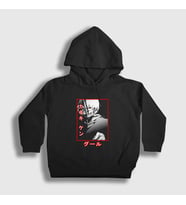 Presmono Unisex Çocuk Siyah Ken Kaneki V3 Anime Tokyo Ghoul Kapüşonlu Sweatshirt 350362tt