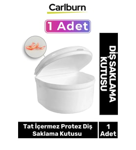 Premium Dayanıklı Plastik Hijyenik Gece Plak Tat İçermez Protez Diş Saklama Kutusu Büyük Boy 1 Adet