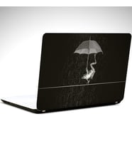 Şemsiyeli Kurbağa Laptop Sticker 10 İnch (25X19CM)