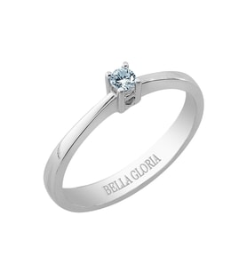 Bella Gloria 0.08ct Tektaş Pırlanta Yüzük (SLTK985)