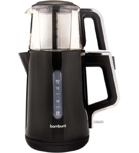 Bambum Cam Demlikli Çay Makinesi Siyah B6046
