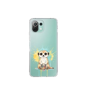 Xiaomi Mi 11 Lite ile Uyumlu Splash Mirket Tasarımlı Şeffaf Silikon Kılıf