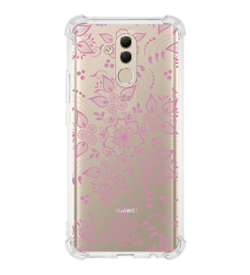 Huawei Mate 20 Lite  Köşe Korumalı Antişok Kapak Nostalji Desen Tasarımlı Şeffaf  Kılıf