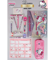 DEKOMUS İLE YENİ SEZON LİSANSLI HELLO KITTY 16 PARÇA KIRTASİYE SETİ KALEM ÇANTASI,3D SİLGİ,NOT DEFTERİ,SİLGİ TEPELİ GEÇMELİ KURŞUN KALEM,UÇLU KALEM,KALEMTRAŞ VE ROKET SİLGİ SETİ (Pembe)
