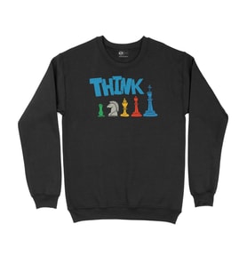 Satranç Siyah Sweatshirt