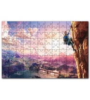 Cakapuzzle Zeldanın Vahşi Nefesi Efsanesi Çizgi Görsel Puzzle Yapboz MDF (Ahşap) (120 Parça)