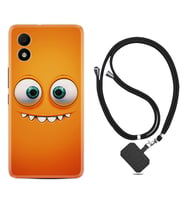 TCL 303 Kılıf Silikon Boyun Askılı İpli Desenli Silikon Dişlek 1615