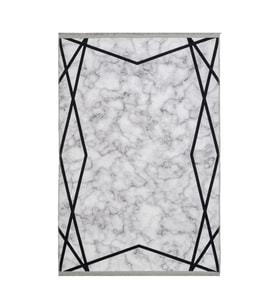 Dijital Kaymaz Yıkanabilir Beyaz Geometrik Salon Halısı Mutfak Halısı Koridor Halısı Yolluk 2315A