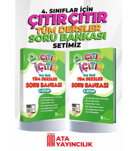 4. Sınıf Çıtır Çıtır Tüm Dersler Soru Bankası Set 1 ve 2. Kitap (1 ve 2. Dönem)